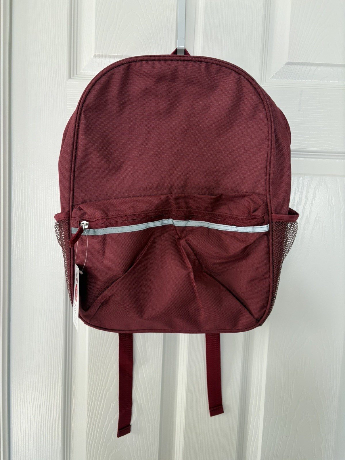 DEAL WORTHY Backpack NEW Burgundy 15" Laptop Sleeve Mesh & Zip Pockets Roomy