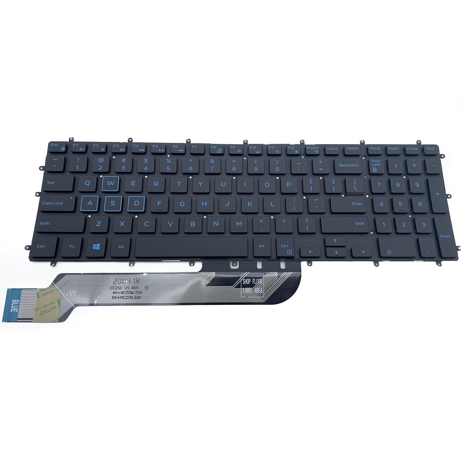 New For DELL G7 7588 7590 7790 G7 15 7588 Keyboard w/Blue Backlit M6JTP Black