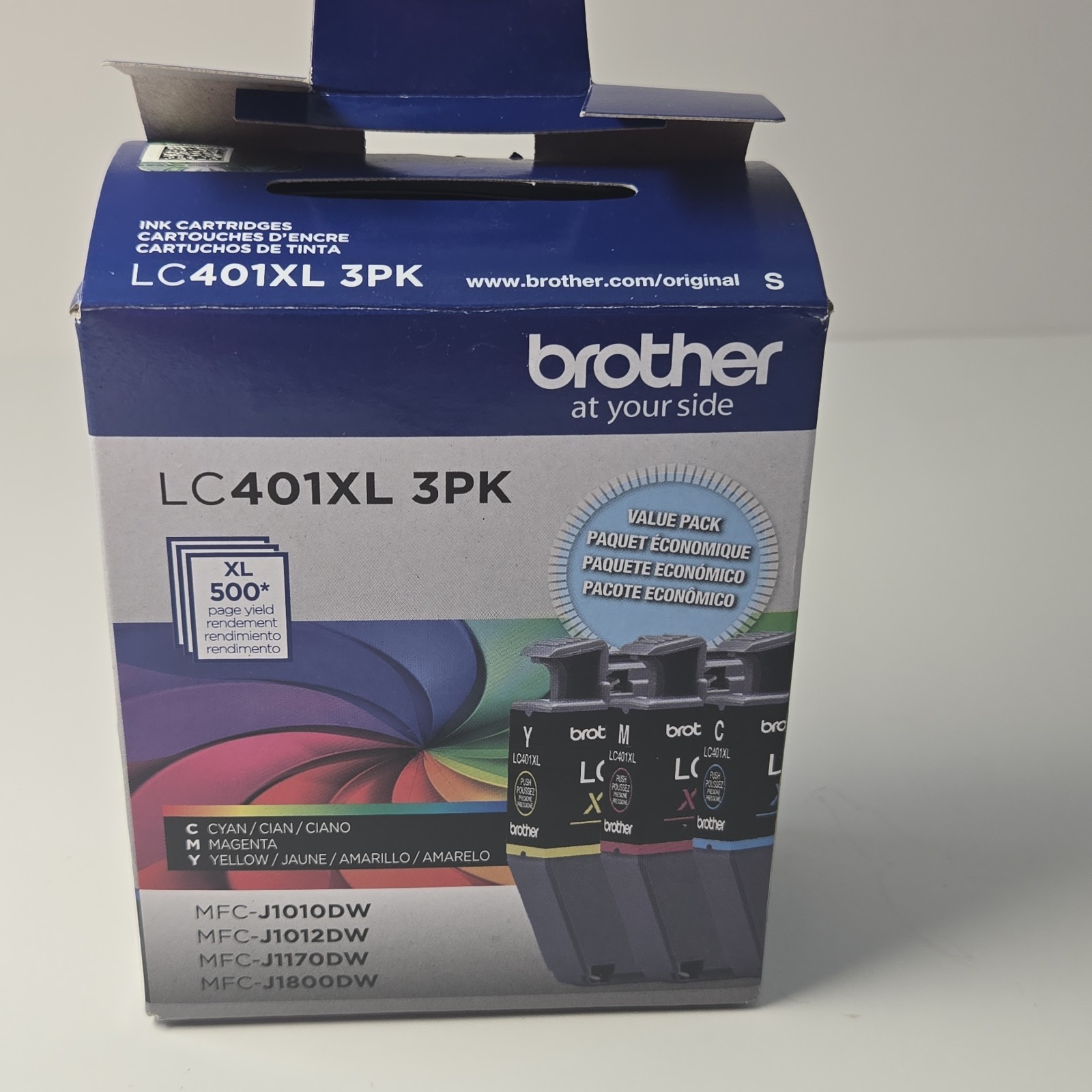 Brother Genuine LC401 High Yield Color Ink Cartridge Set - Cyan, Magenta, Yellow