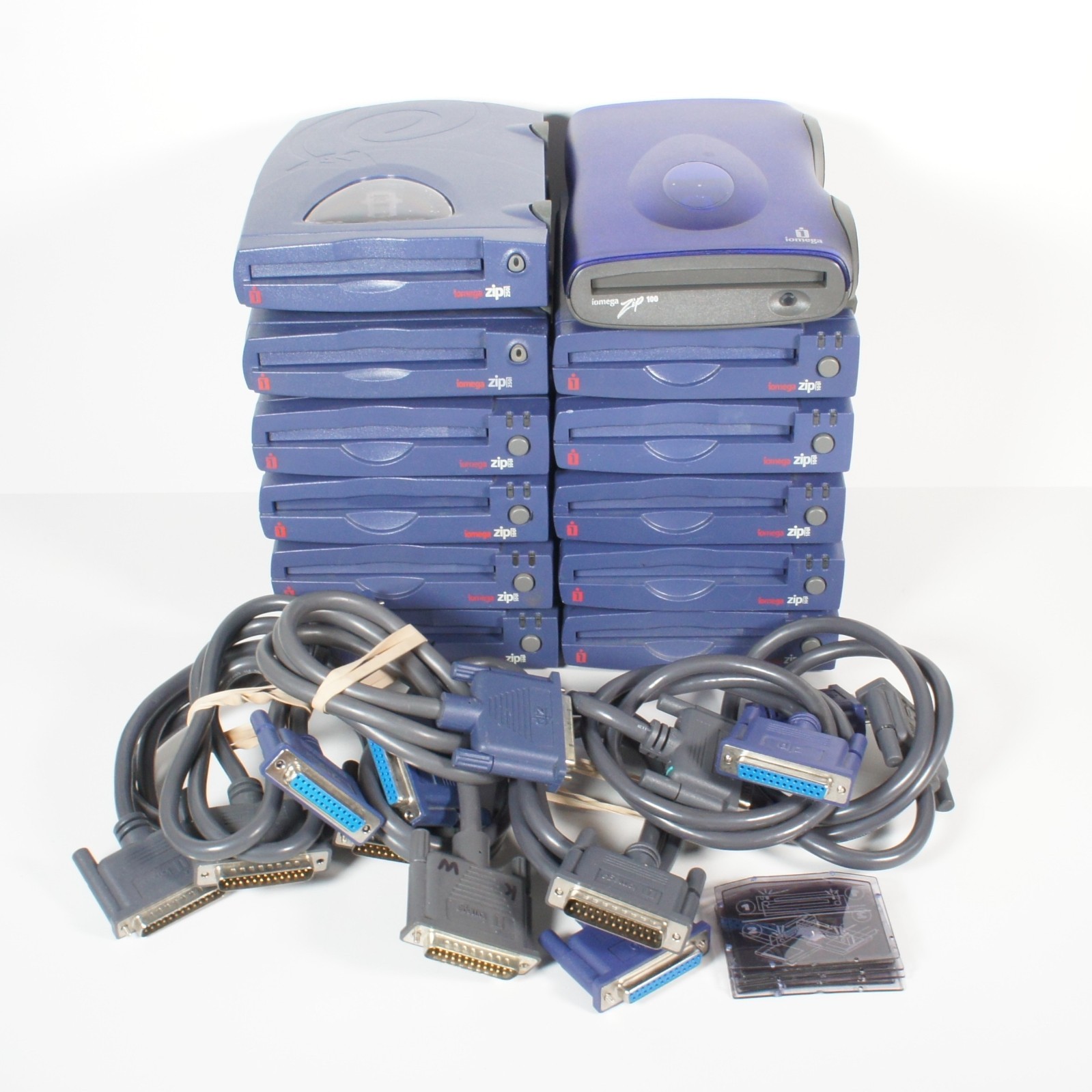 Lot of 12 Iomega Zip 100/250 Parallel Drive Models *UNTESTED* PARTS/REPAIR