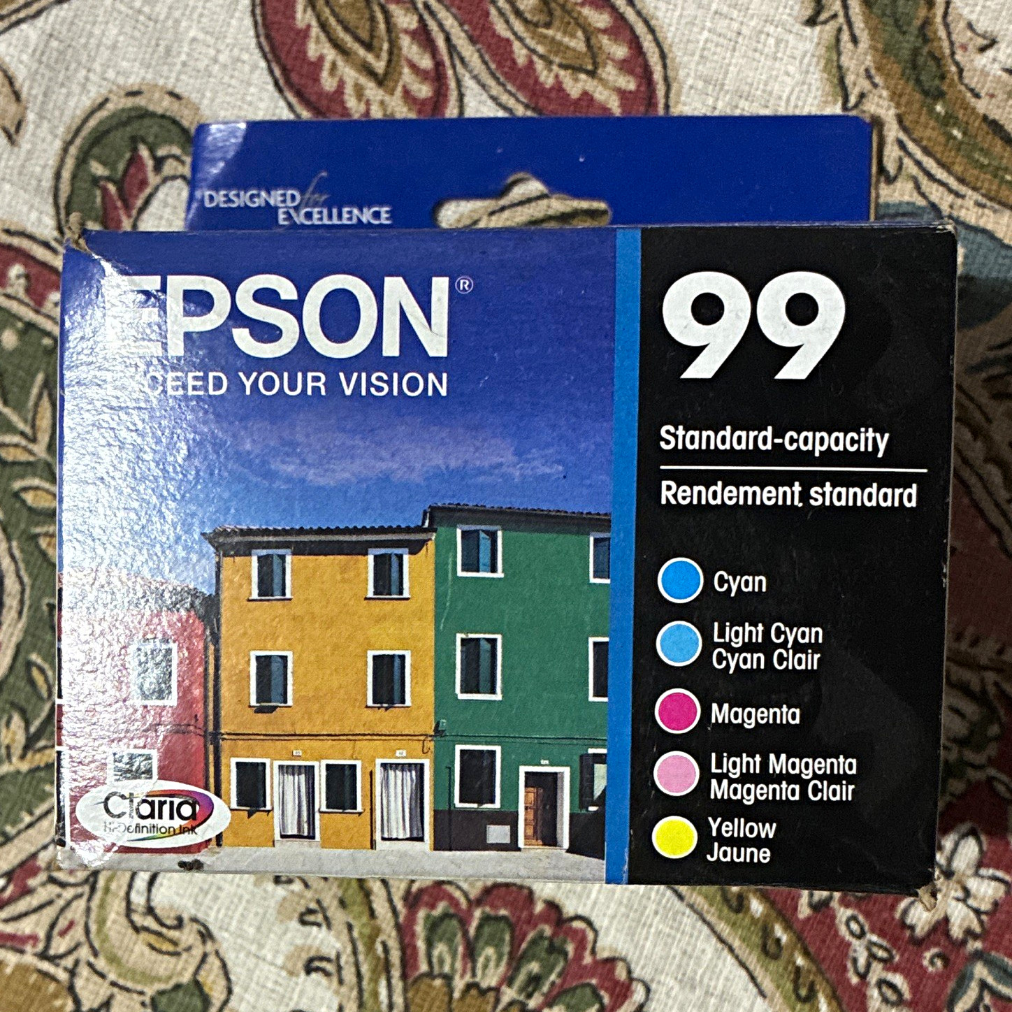 Epson 99 Genuine Inkjet Ink Cartridges 5-Pack CMY LC LM Yellow T099920
