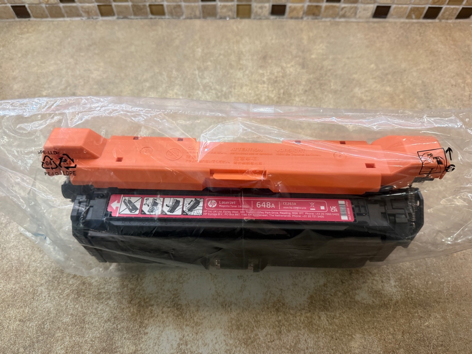 GENUINE HP 648A MAGENTA CE263A TONER CARTRIDGE LASERJET CP4025 CP4525