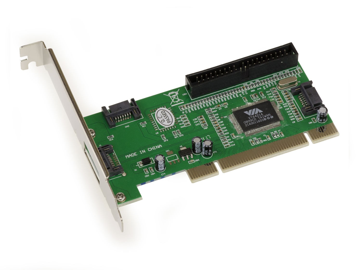 KALEA-INFORMATIQUE PCI Controller VIA 2x SATA 2x IDE RAID 0 1 0+1 VT6421A