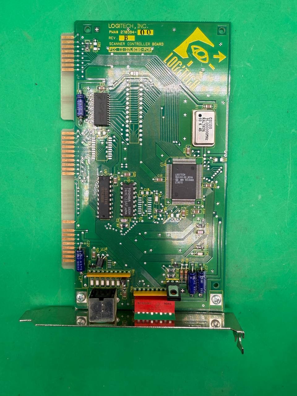 Logitech Scanner Controller Board ISA Card P/N 270394-00 Rev B TC