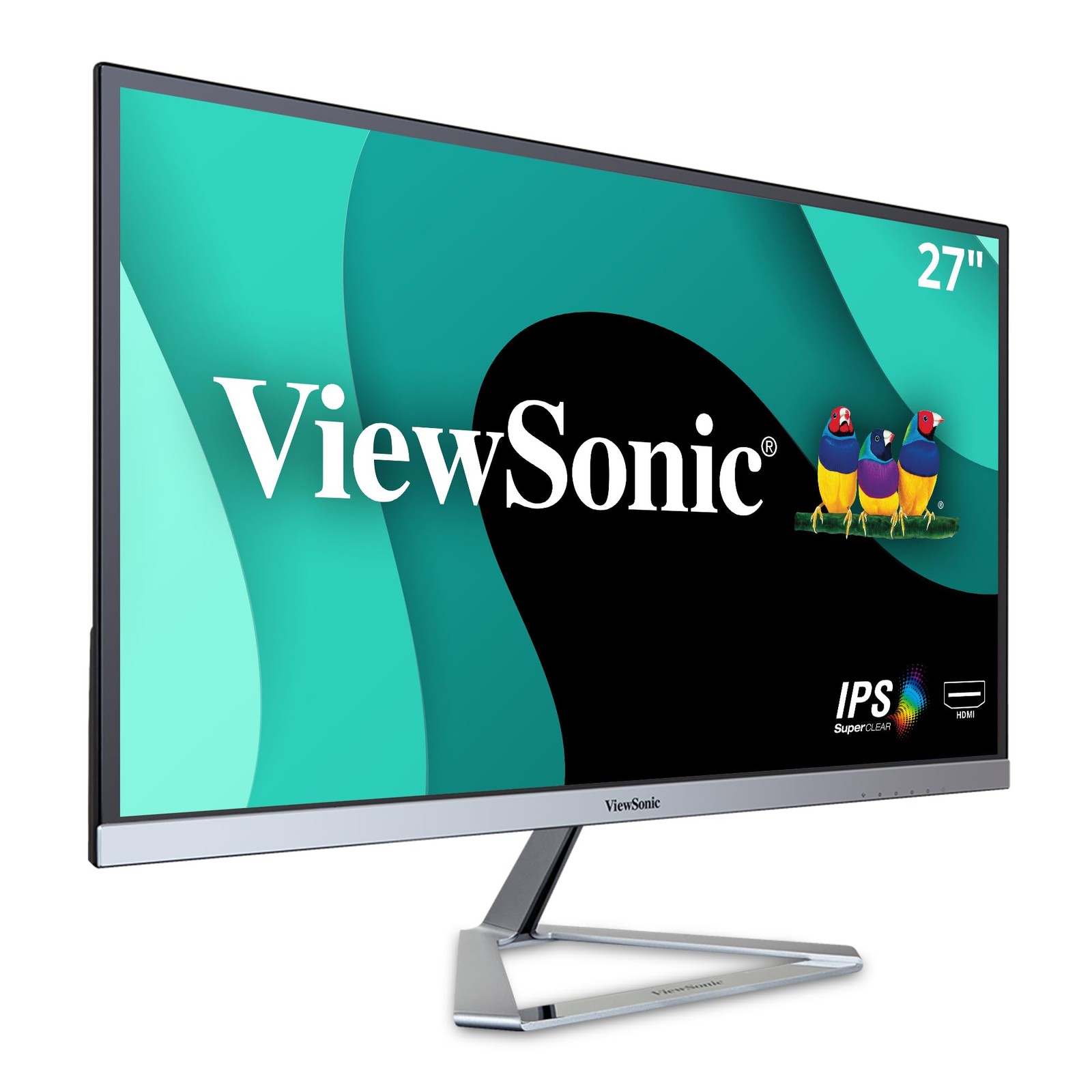 ViewSonic VX2776-SMHD 27 Inch 1080p Computer 24.5 x 18.2 x 8.2, Black/Silver