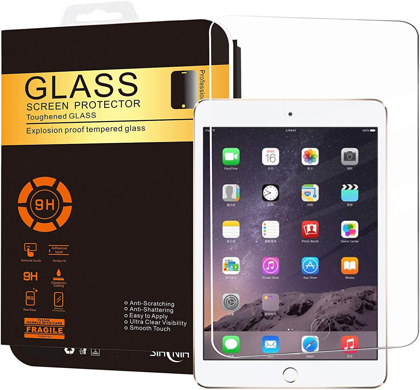 Apple iPad Mini 3 / Mini 2 1 Premium Tempered Glass Screen Protector (2 Pack)