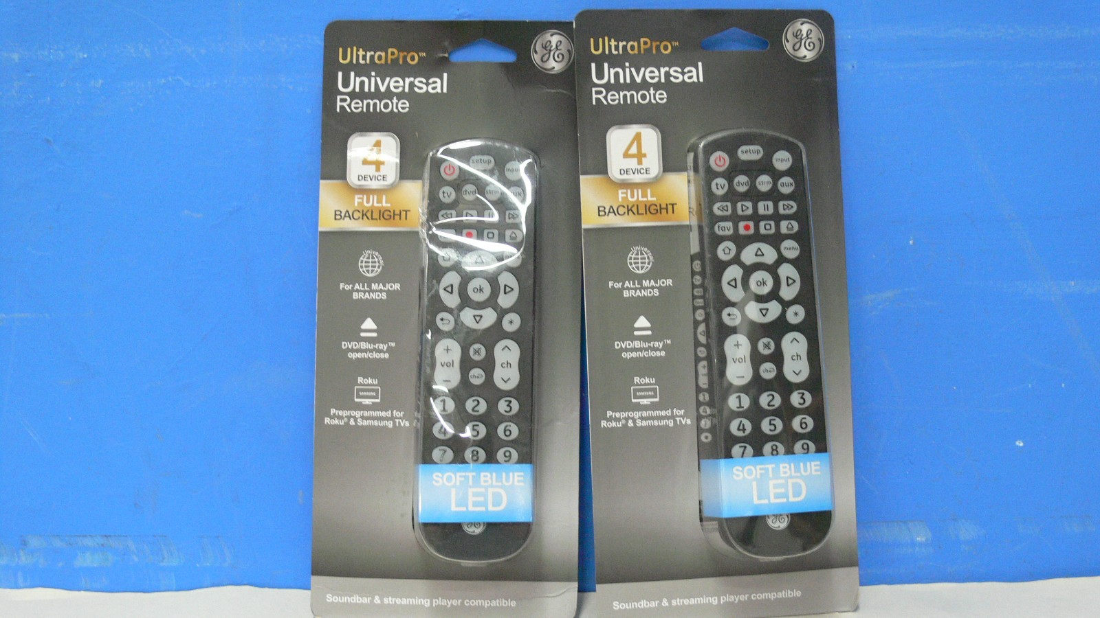Ultra Pro Universal TV Remote 8 device 8.25 IN black modern led backlit- lot 2