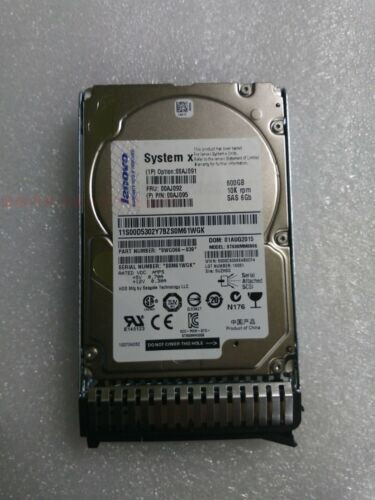 IBM 00AJ091 00AJ092 00AJ095 600GB 10K 6GBPS SAS 2.5" G3HS HARD DRIVE