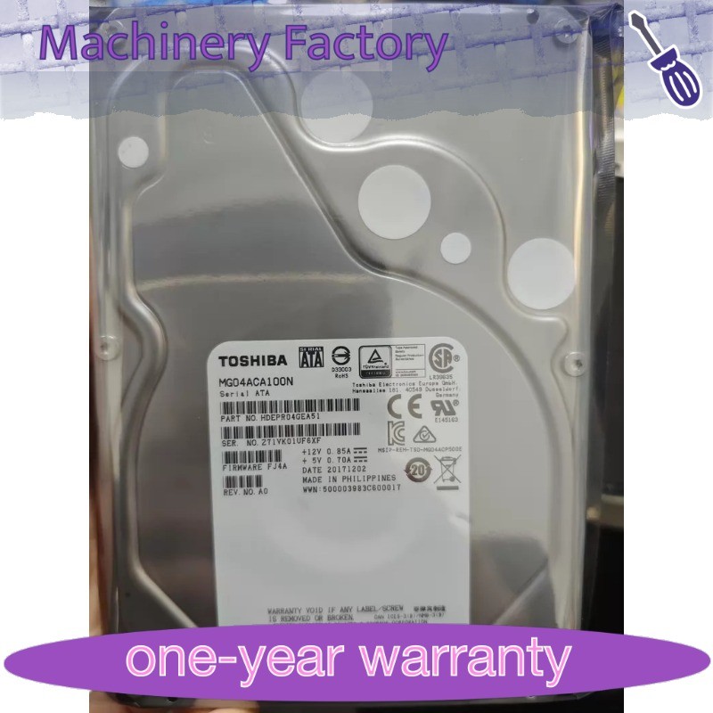 1PCS New Toshiba MG04ACA100N 1TB SATA 6Gb/s 7200RPM 3.5" Hard Drive