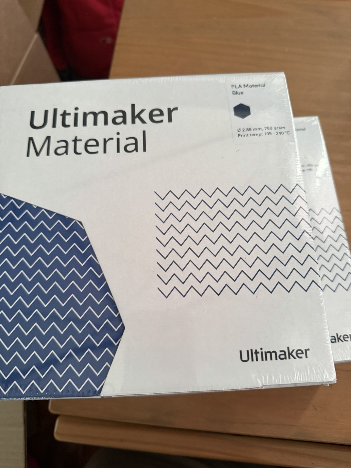 2 rolls of Ultimaker PLA Blue 2.85mm 750g 3D Printer Filament Spool MPN 1616