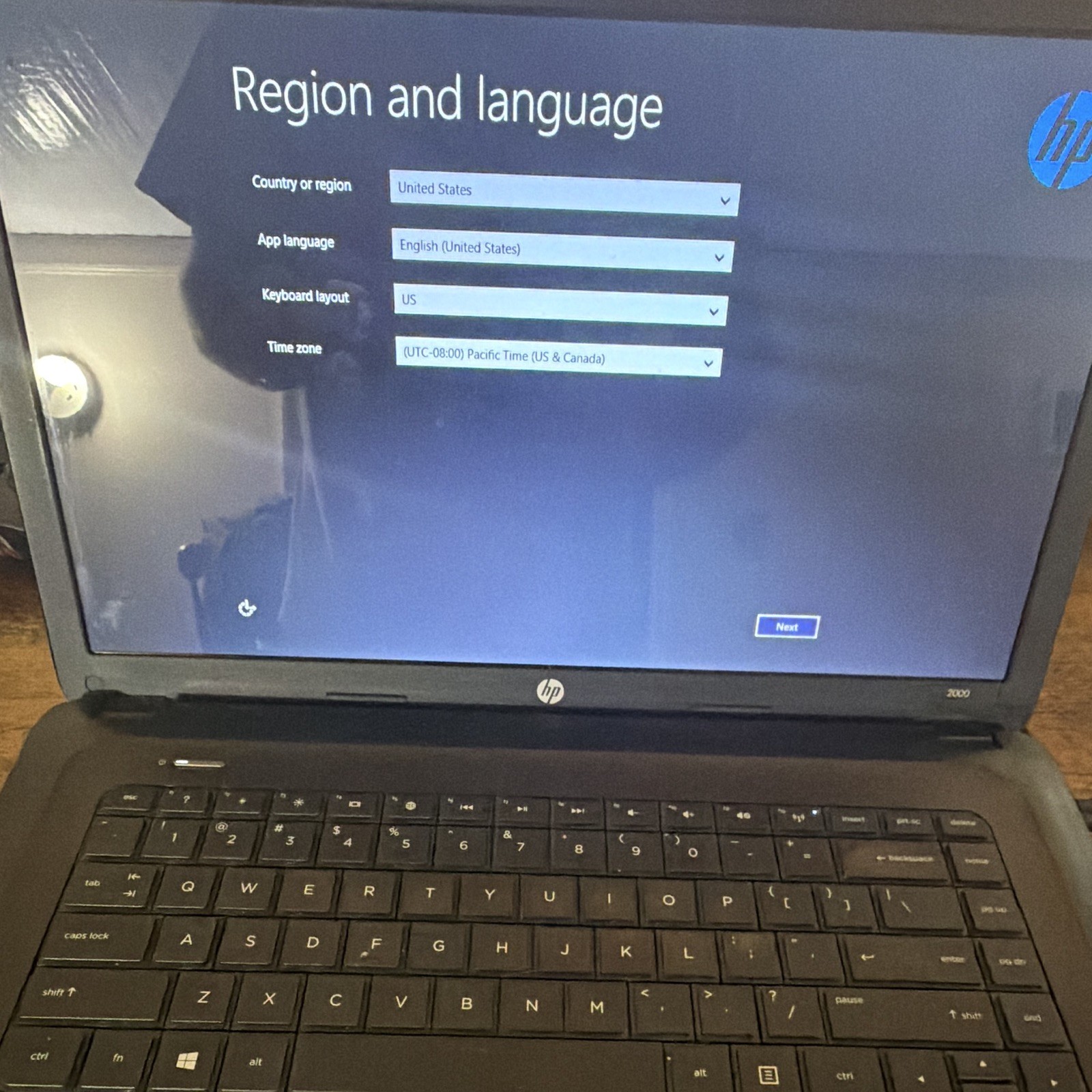 HP 2000 15.6" Laptop AMD E-Series 4GB RAM 500GB HDD Win10 Webcam Black