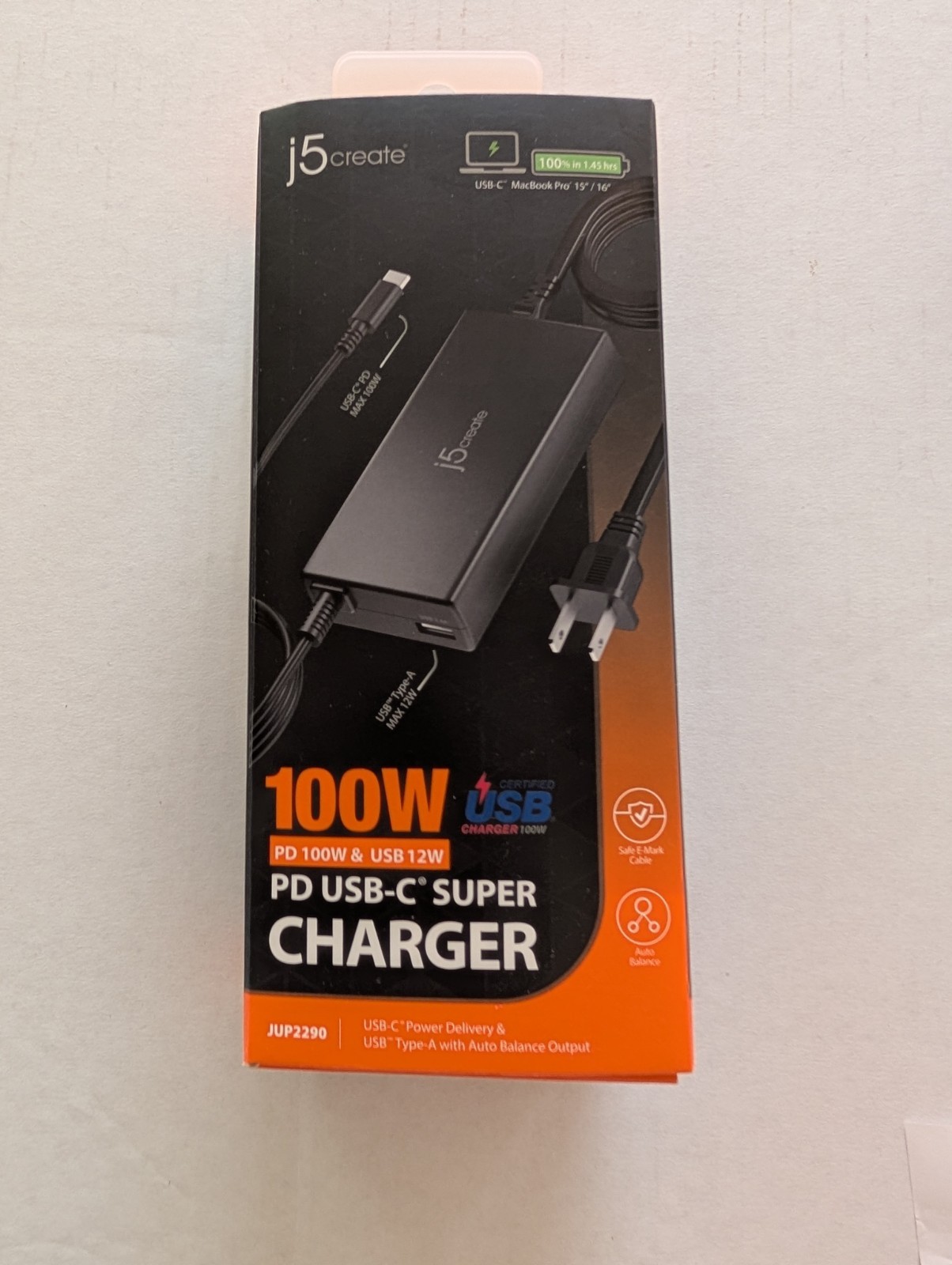 J5create 100W PD USB-C Super Charger