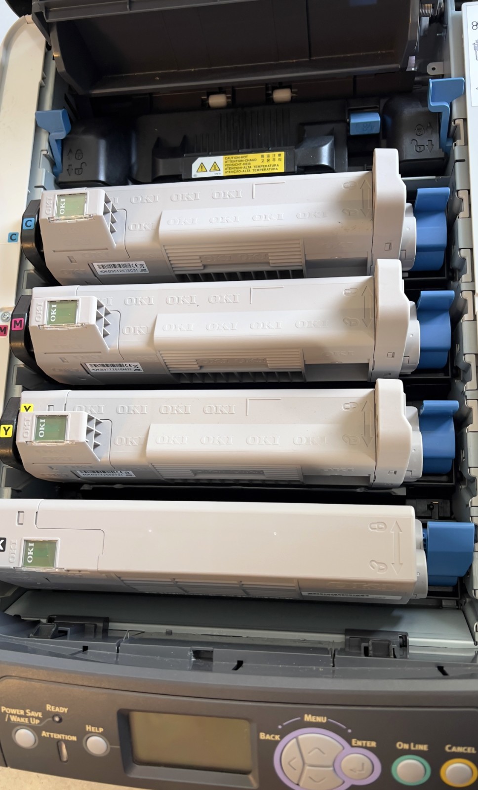 Set of 5 Genuine OKI C712 Imaging Drum Toners Black Yellow Cyan Magenta & Fuser