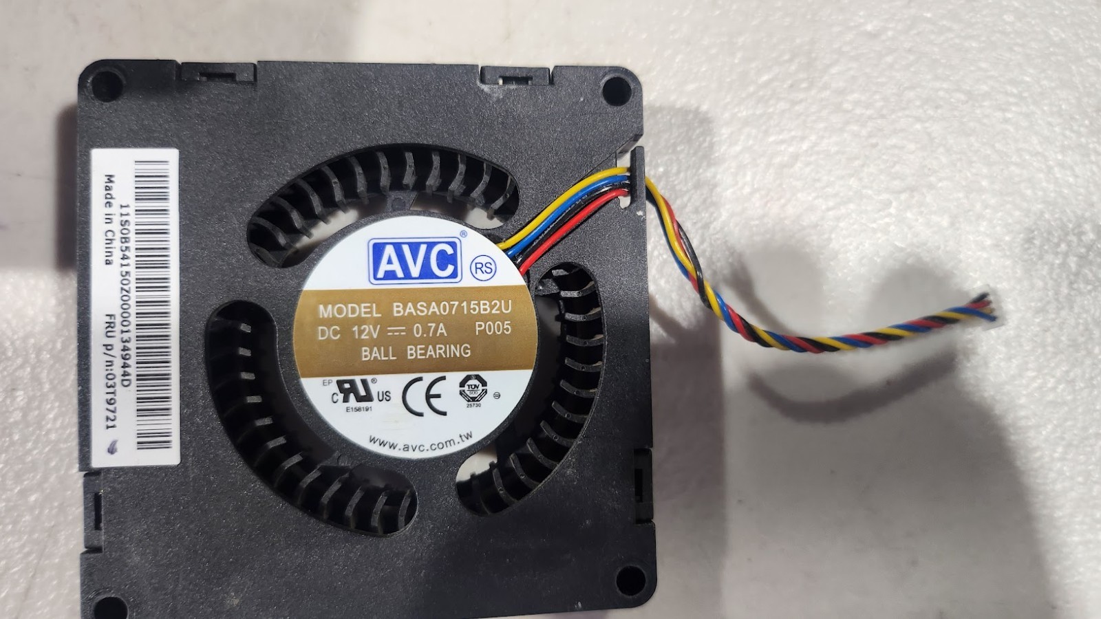 Lenovo Tiny M92p 3T9721 4 pin 12V  ASA0715B2U cooling fan