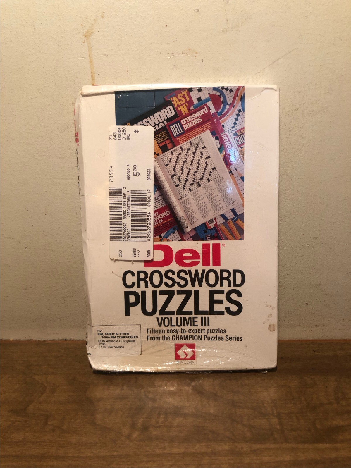 Dell Crossword Puzzles Volume 3 III IBM, Tandy 5.25' Floppy