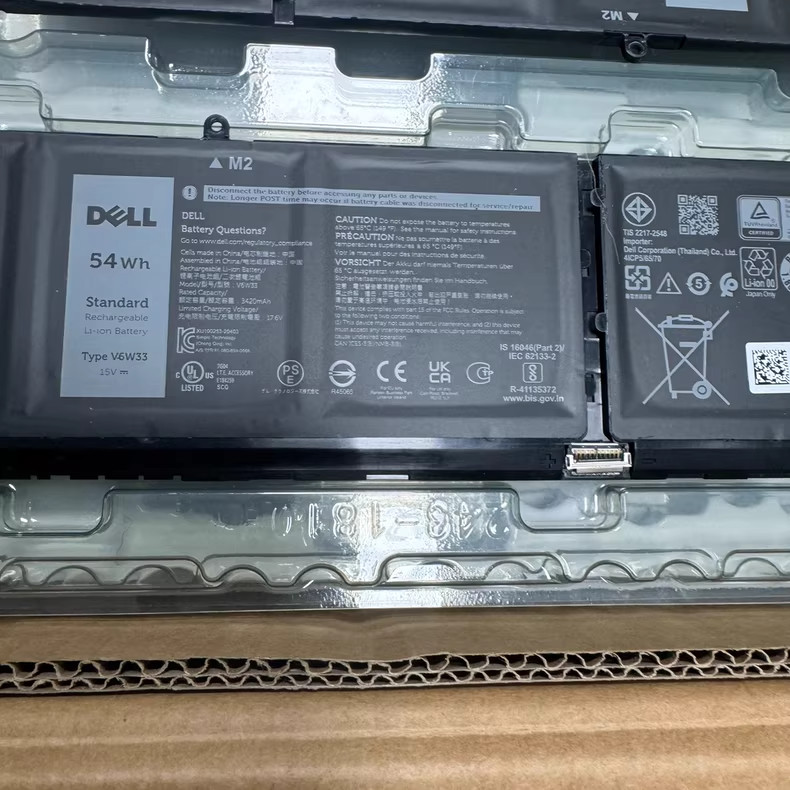 Genuine 54WH 15V V6W33 Battery For Dell Inspiron 15 3510 3515 5510 Latitude 3320