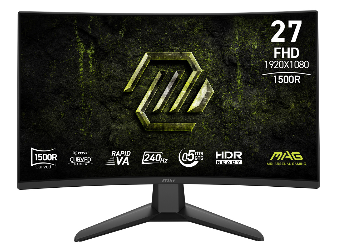 MSI 27" 240Hz Rapid VA FHD Gaming Monitor FreeSync Premium (AMD Adaptive Sync) A
