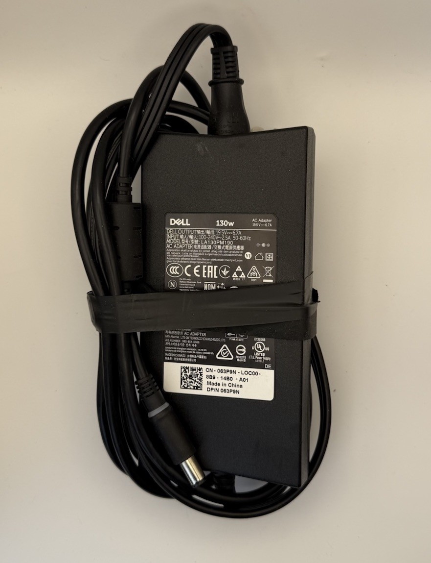 Genuine Dell 130W Laptop Charger AC Adapter LA130PM190 19.5V 6.7A OEM