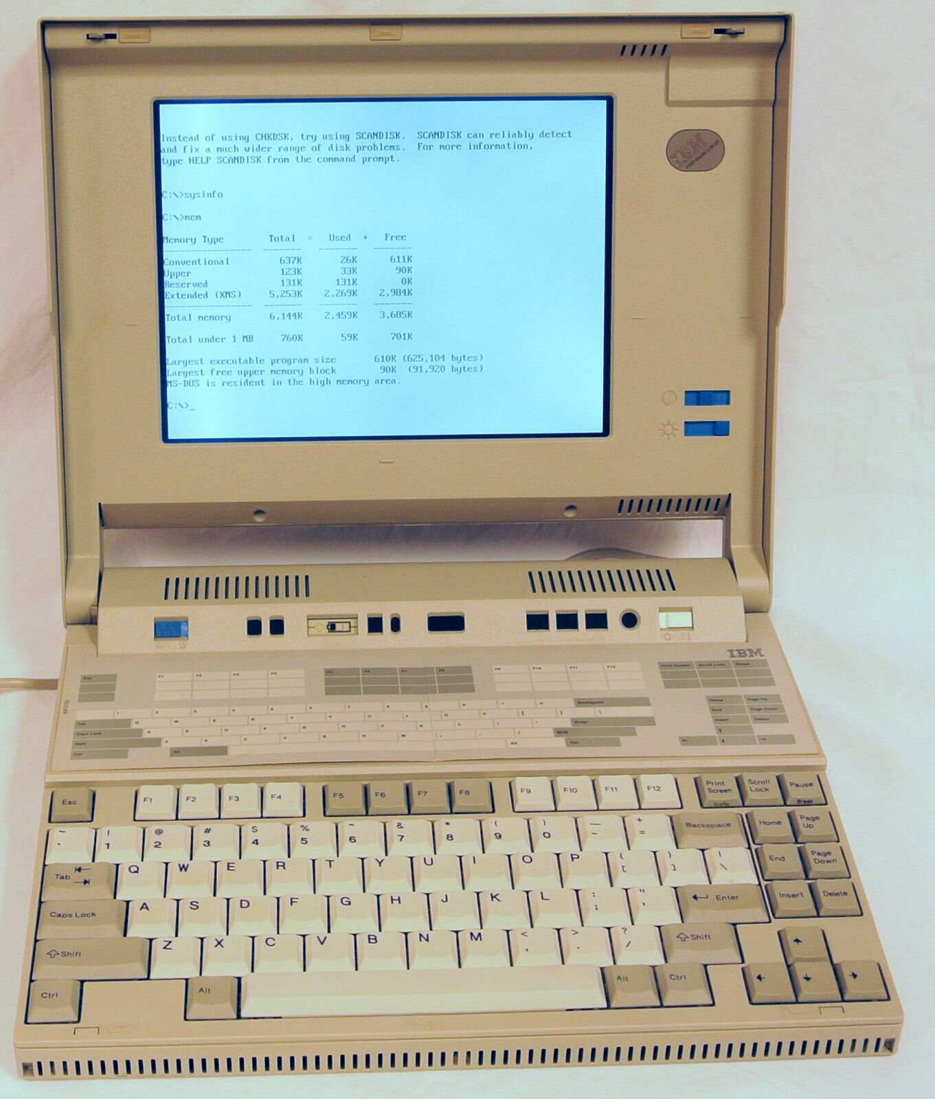 IBM PS/2 L40 SX 386SX Vintage Laptop ThinkPad Personal System/2 ***RESTORED***