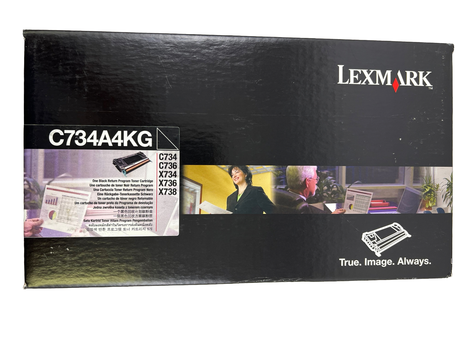 Lexmark Toner Cartridge C734A4KG Black for Lexmark C734 C736 X734 X736 X738