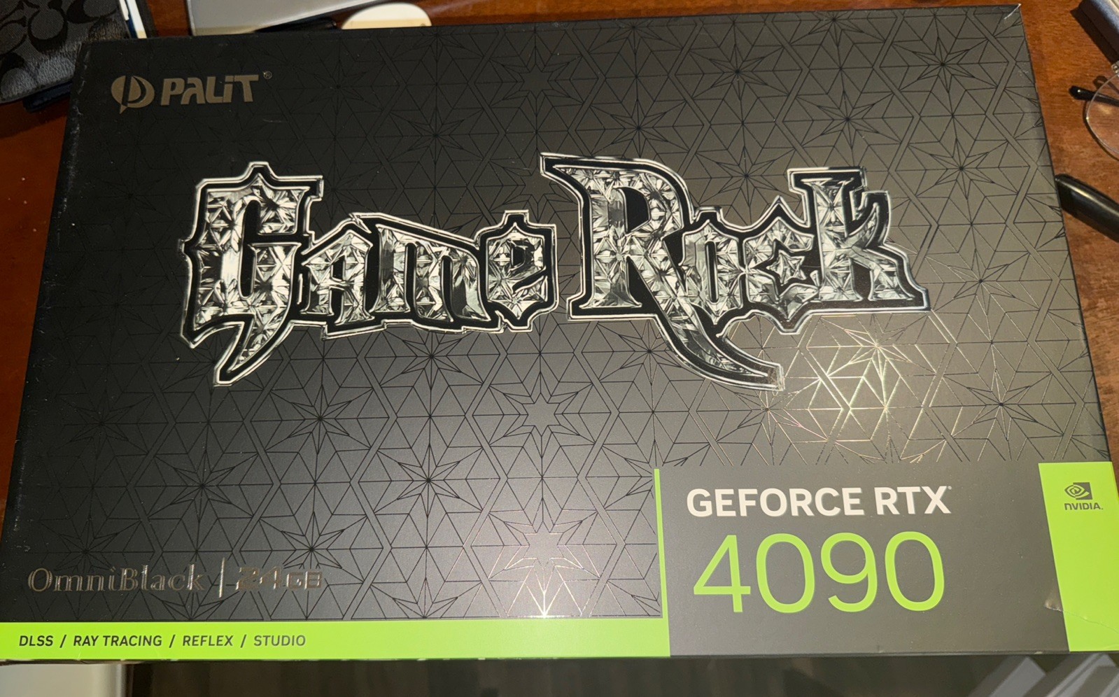 (Box Only) Box For Palit RTX 4090 Game Rock Omniblack GPU  *AS IS*