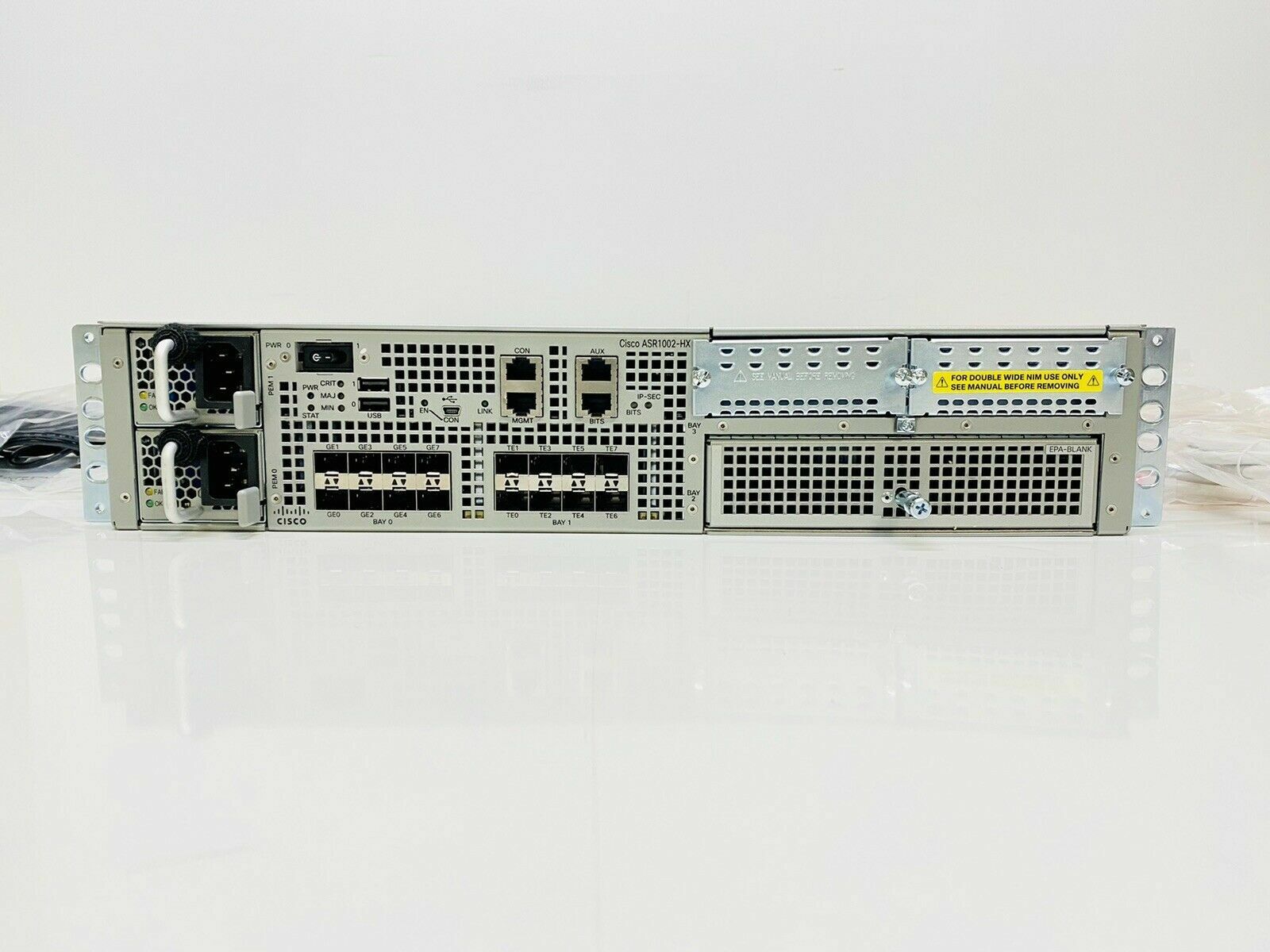 Cisco ASR1002-HX System,8x10GE+8x1GE, 2xP/S, optional crypto