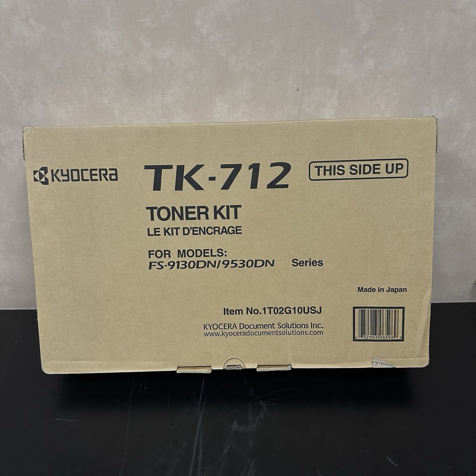 Genuine Kyocera Mita TK712 Black Toner Cartridge FS-9130DN FS-9530DN