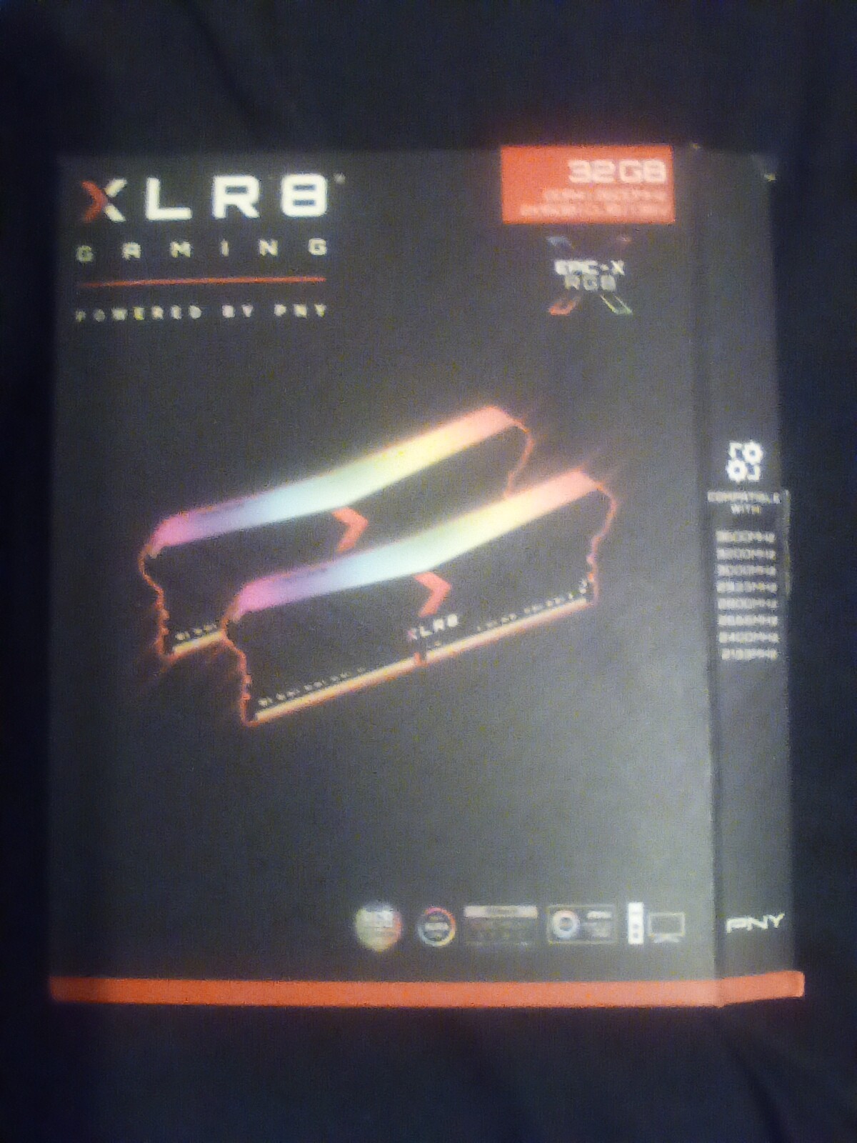 XLR8 Gaming EPIC -X RGB RAM PNY DDR4 3600mhz 32gb 2x 16gb STICKS 