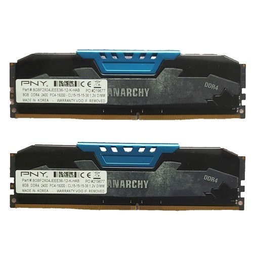 PNY Anarchy DDR4 2400MHz 16GB (2x8GB) DIMM PC4-19200 Desktop RAM Kit