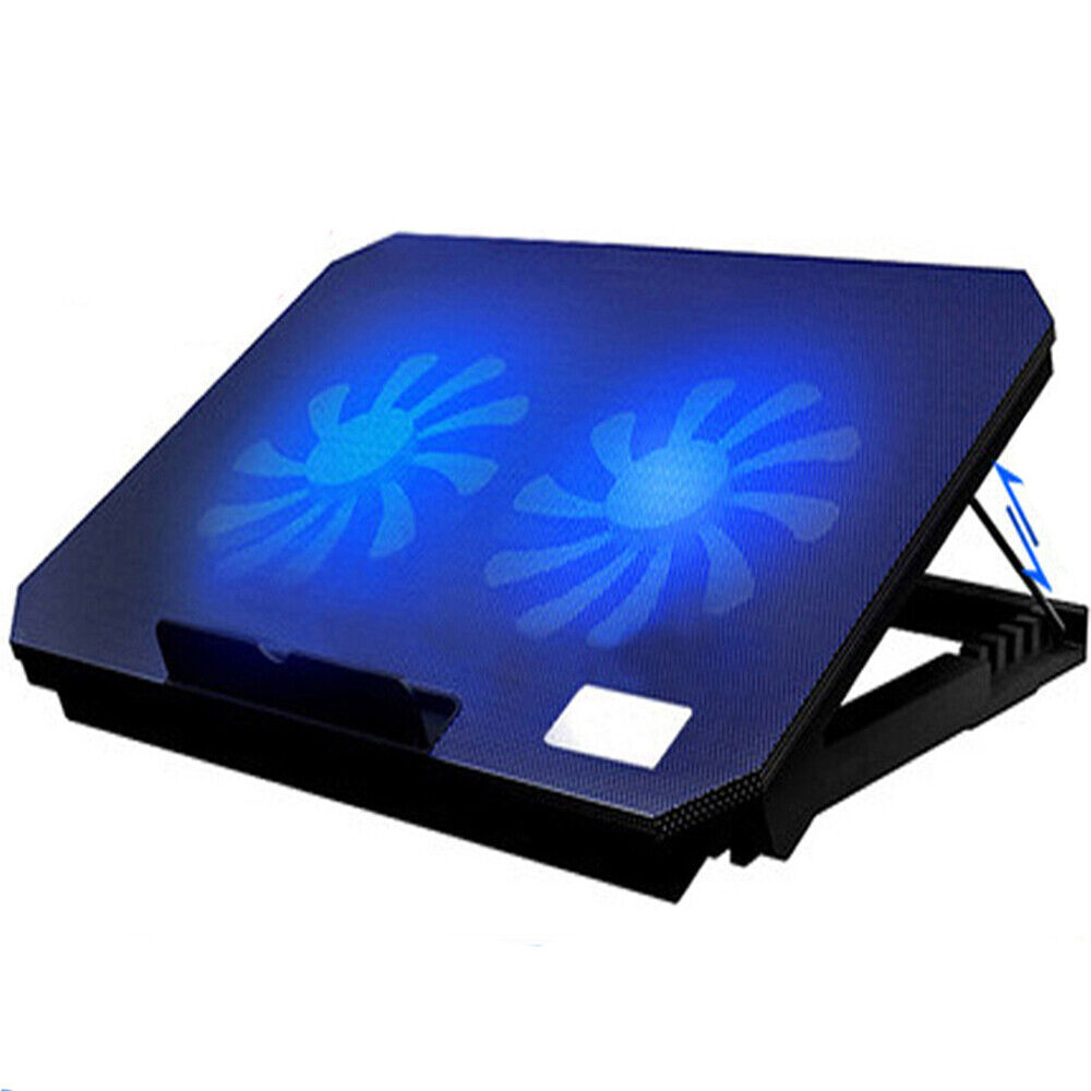 11-18 inch Laptop Cooling Pad 6/5/4 Fans Gaming Notebook Cooler LED Fan Dual USB