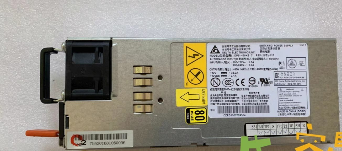 Delta DPS-460KB 80 Plus Gold 460W Power Supply for Dell S4048-ON N4000 N4032F