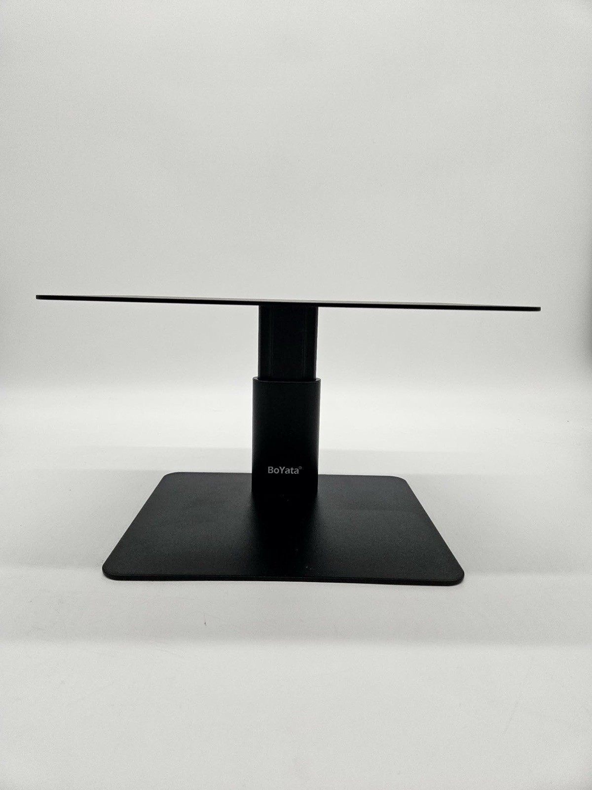 BoYata Monitor Stand, Adjustable Riser Metal Computer Stand Black