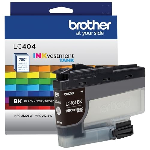 BLACK - BROTHER GENUINE YIELD BLACK INKVESTMENT TANK INK CARTRIDGE PAGE YIELD