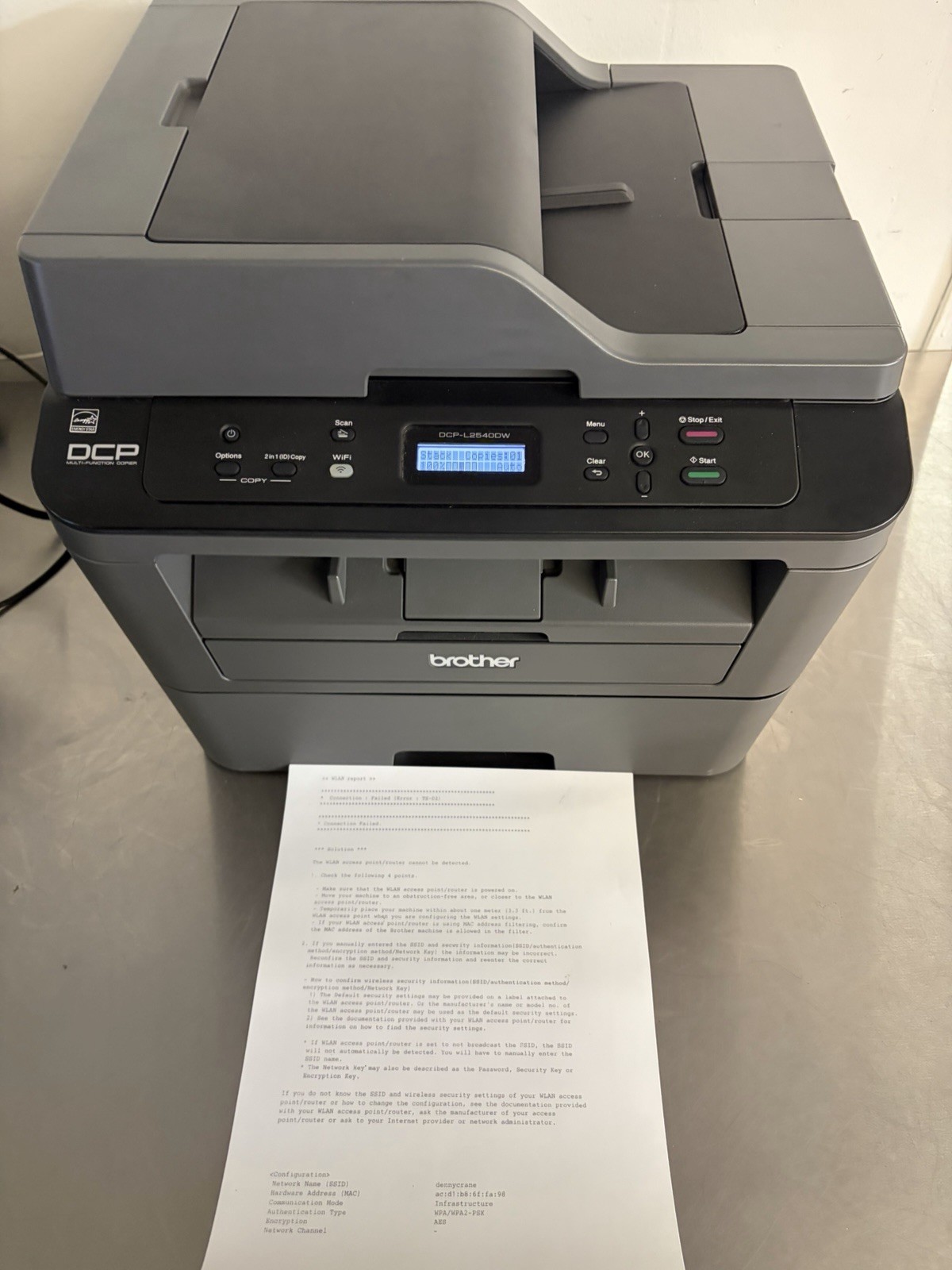 Brother - DCP-L2540DW Wireless All-In-One Printer  PAPER JAM FPR PARTS/REPAIR