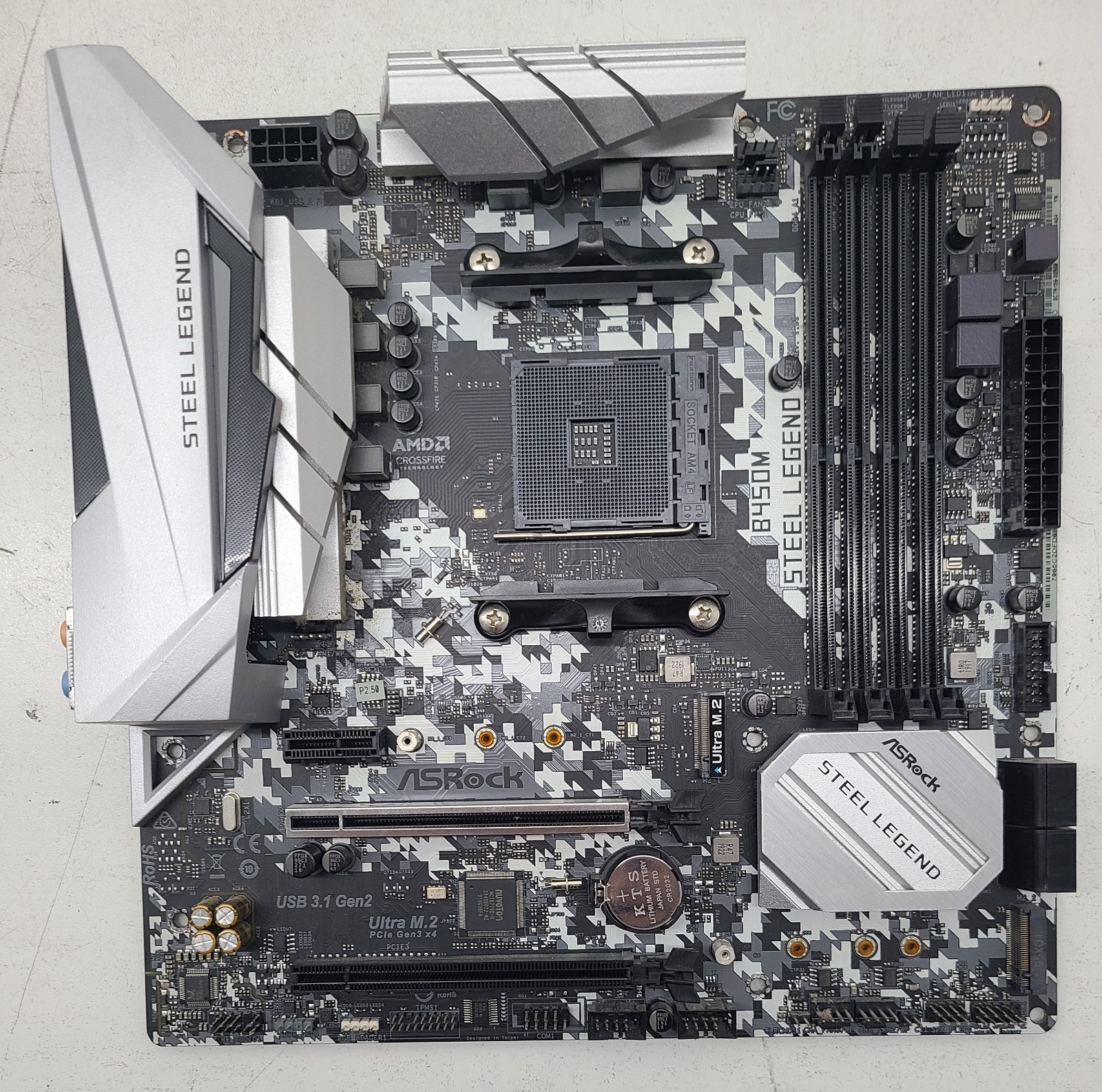 AsRock B450M Steel Legend AM4 microATX AMD DDR4 Motherboard (FL)