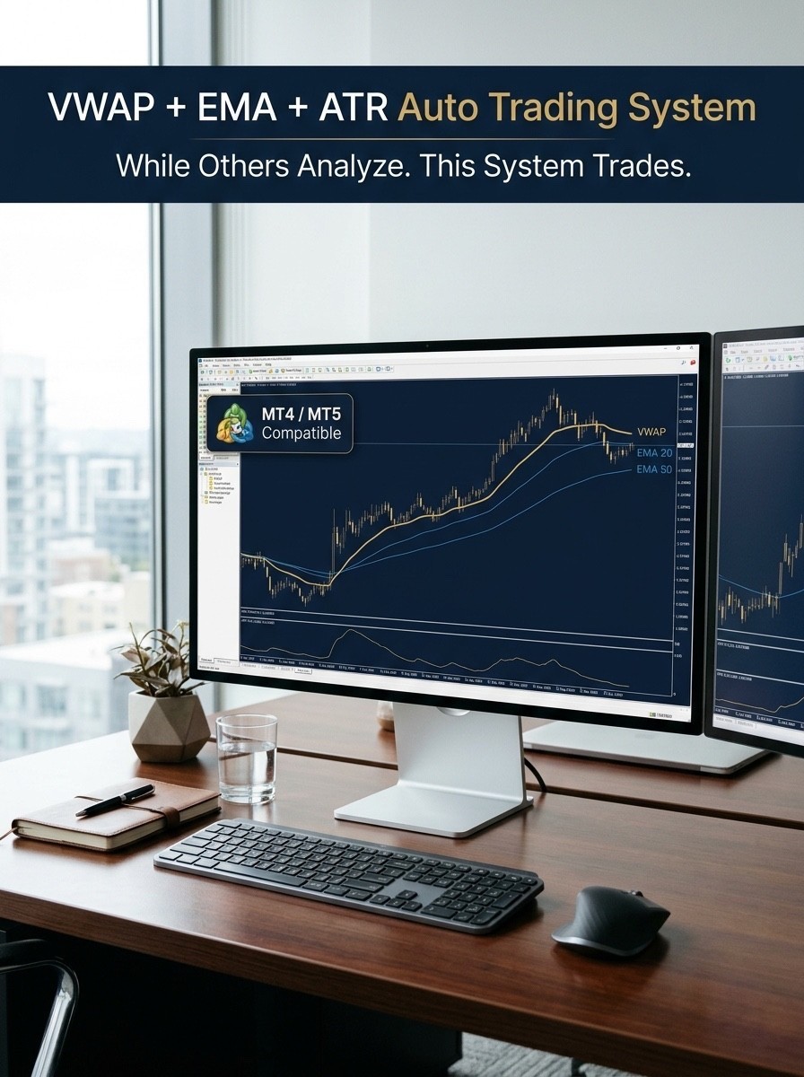 VWAP EMA ATR Expert Advisor MT4 – Auto Trading Most Traders Use Wrong