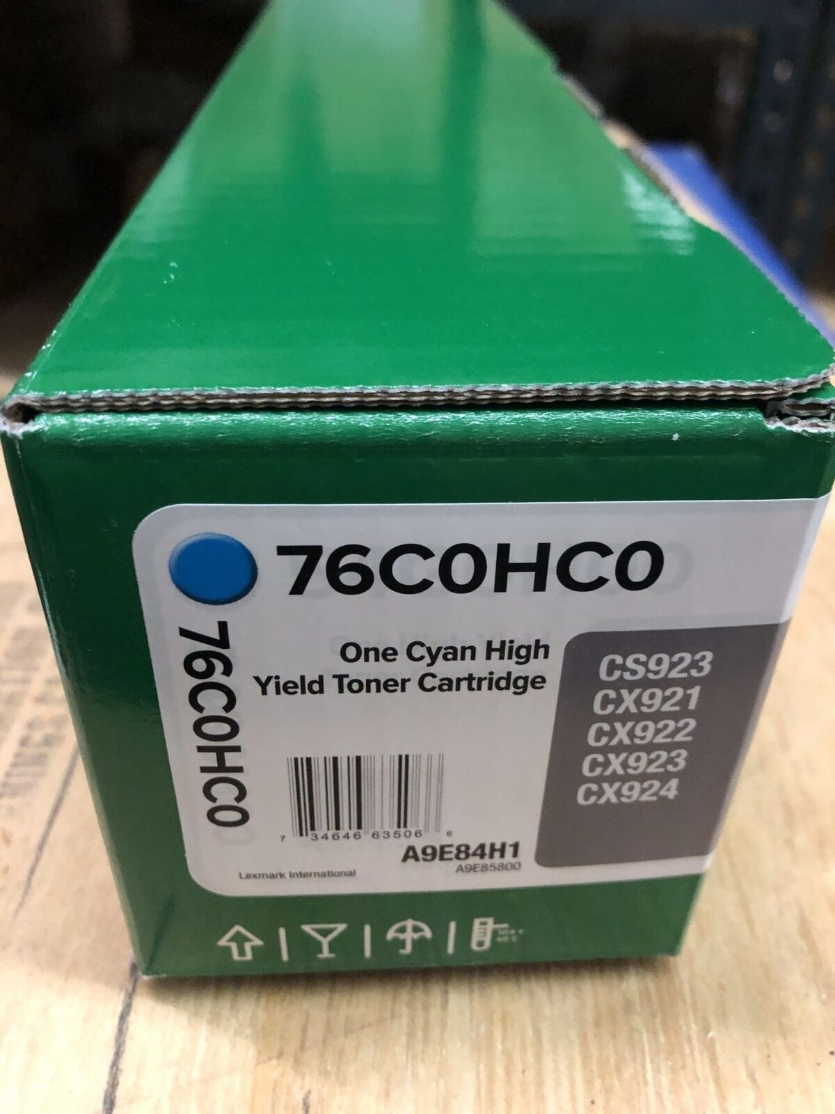 Genuine Lexmark 76C0HC0 Cyan High-Yield Toner - NEW SEALED