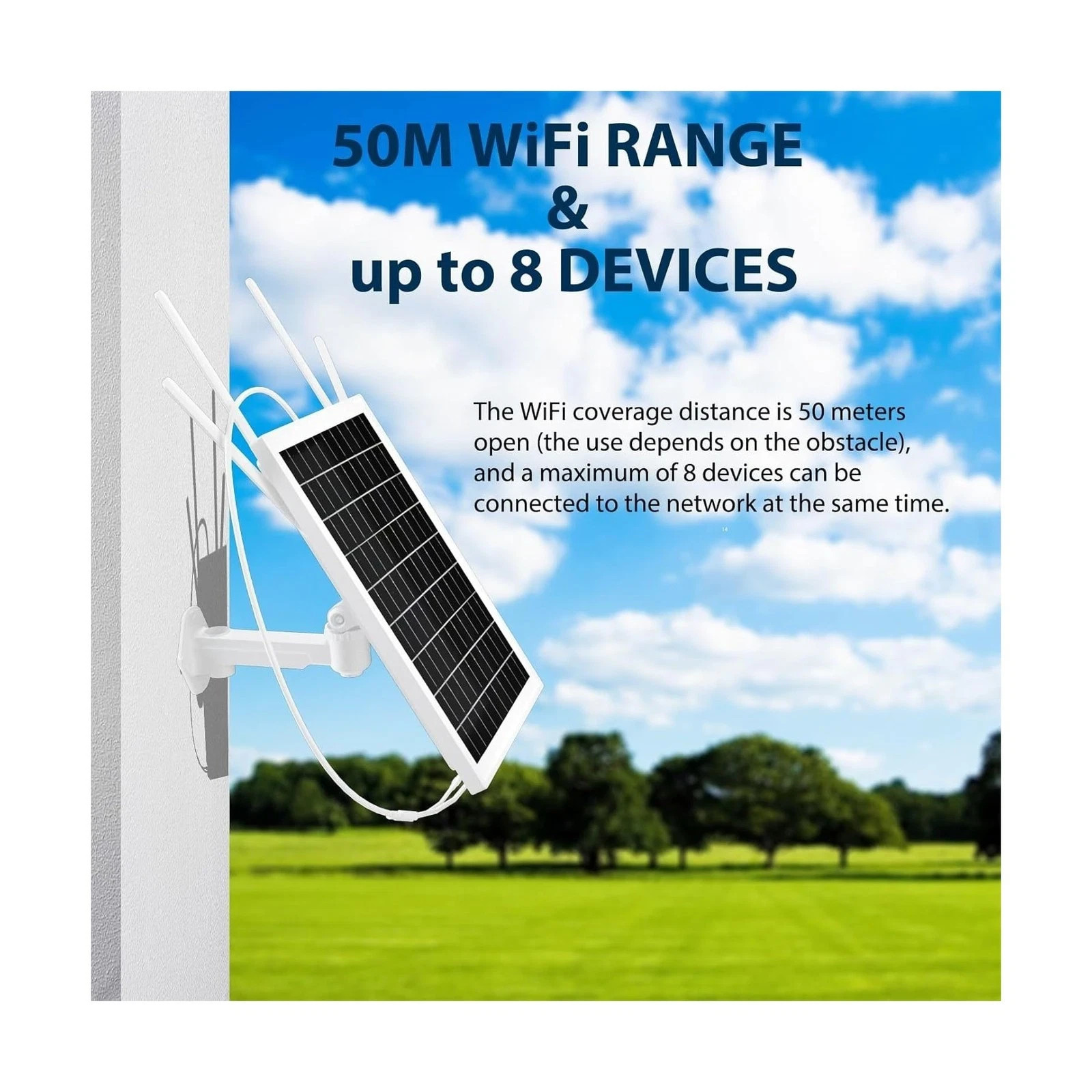 15W Solar Powered 4G LTE Modem Router, Outdoor Wireless Router with SIM Card ...