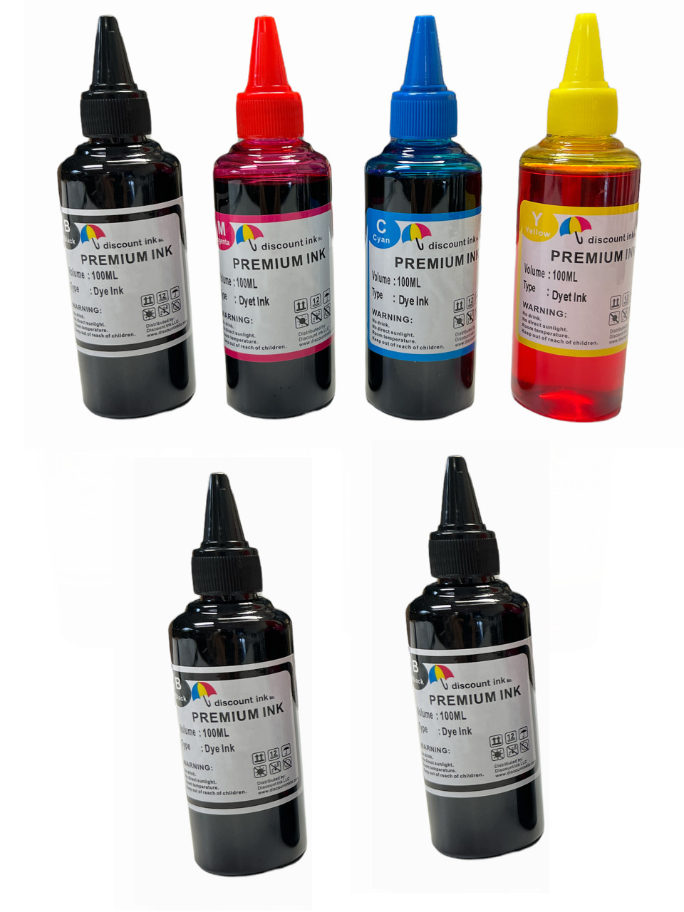 400ml + 200ml Blk Bulk Refill INK for Epson using # 664 Eco Tank ET-2500 ET-2550