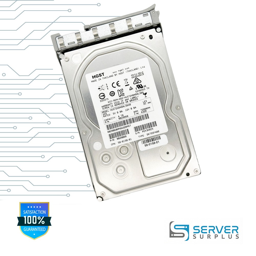 HGST HUS724040ALS640 4TB SAS 7200 RPM 3.5 in Enterprise HDD | 0B29868