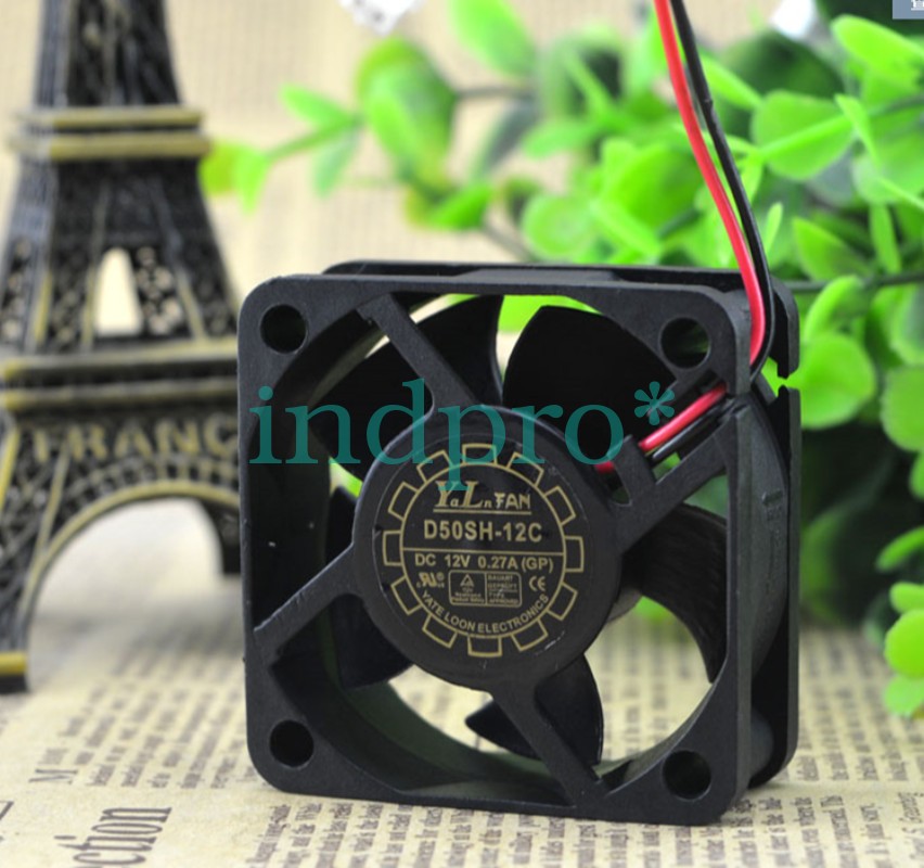 For 1pc YaLn FAN D50SH-12C fan 50*50*20mm 12V 0.27A 2pin