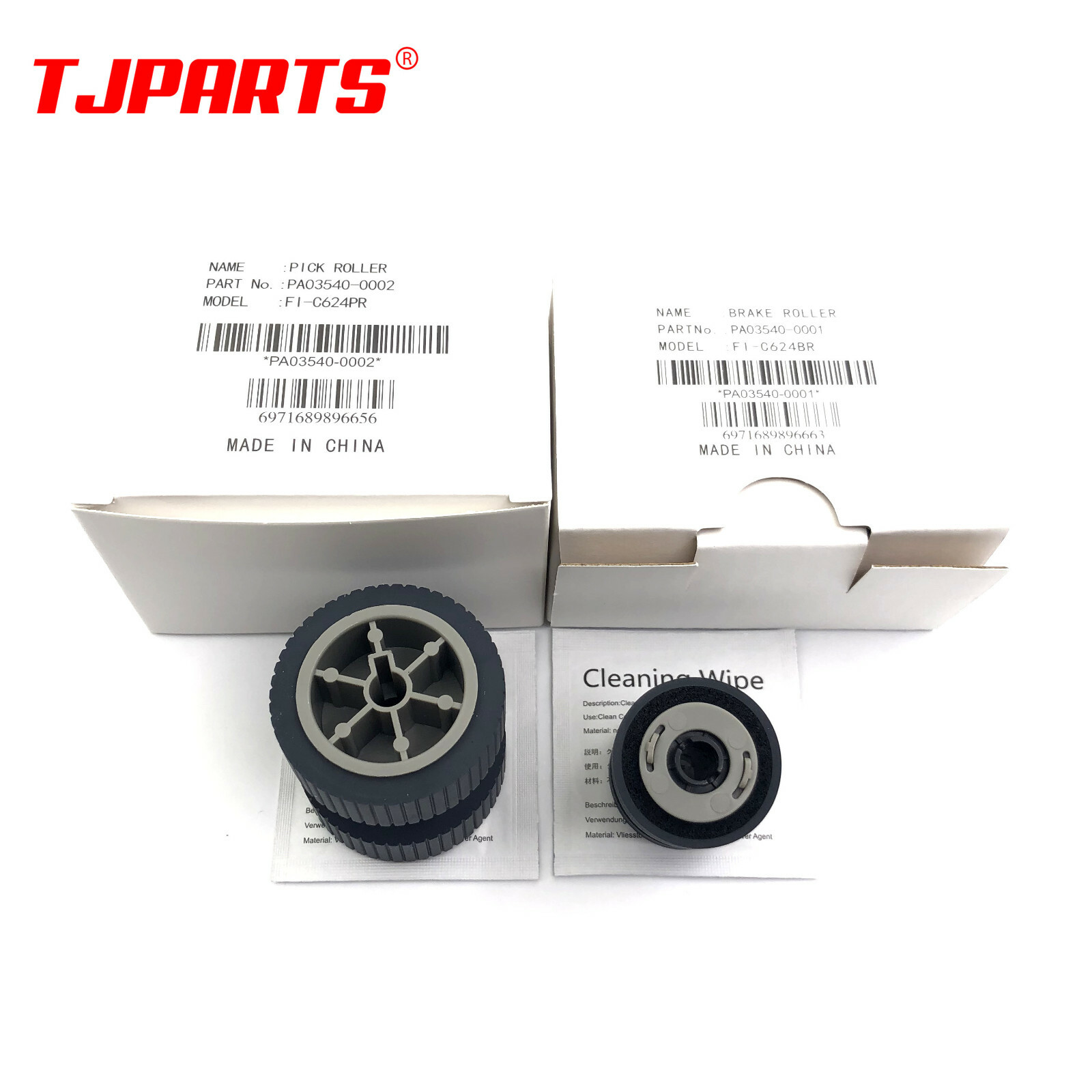 PA03540-0001 PA03540-0002 for Fujitsu Fi-6130 Fi-6140 6230 Brake Pickup Roller 
