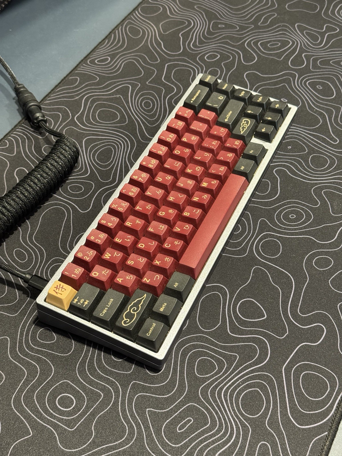 CNC Aluminum Mechanical Keyboard w/Holy Pandas & Samurai Keycaps (KBD67V2 MKII)