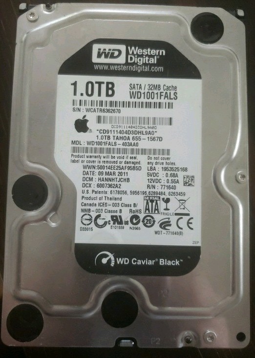 Western Digital WD1001FALS 1TB 3.5in SATA 32MB Hard Drive