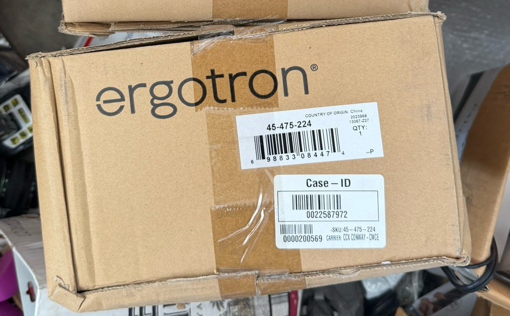 Ergotron HX Desk Monitor Arm Black 45-475-224 Single Screen Adjustable