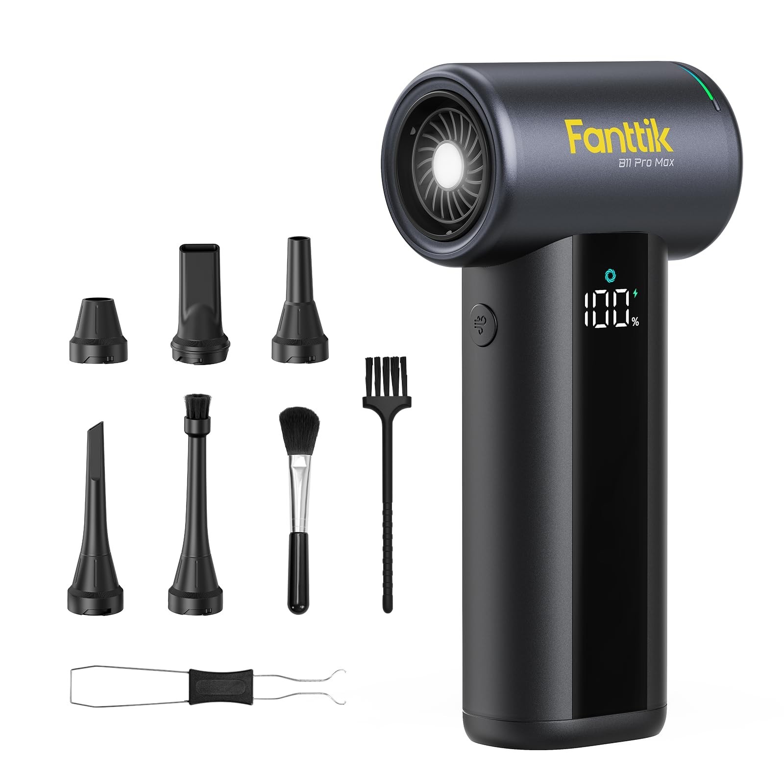 Fanttik B11 Pro Max Electric Air Duster, 150000RPM Brushless Motor, Compresse...