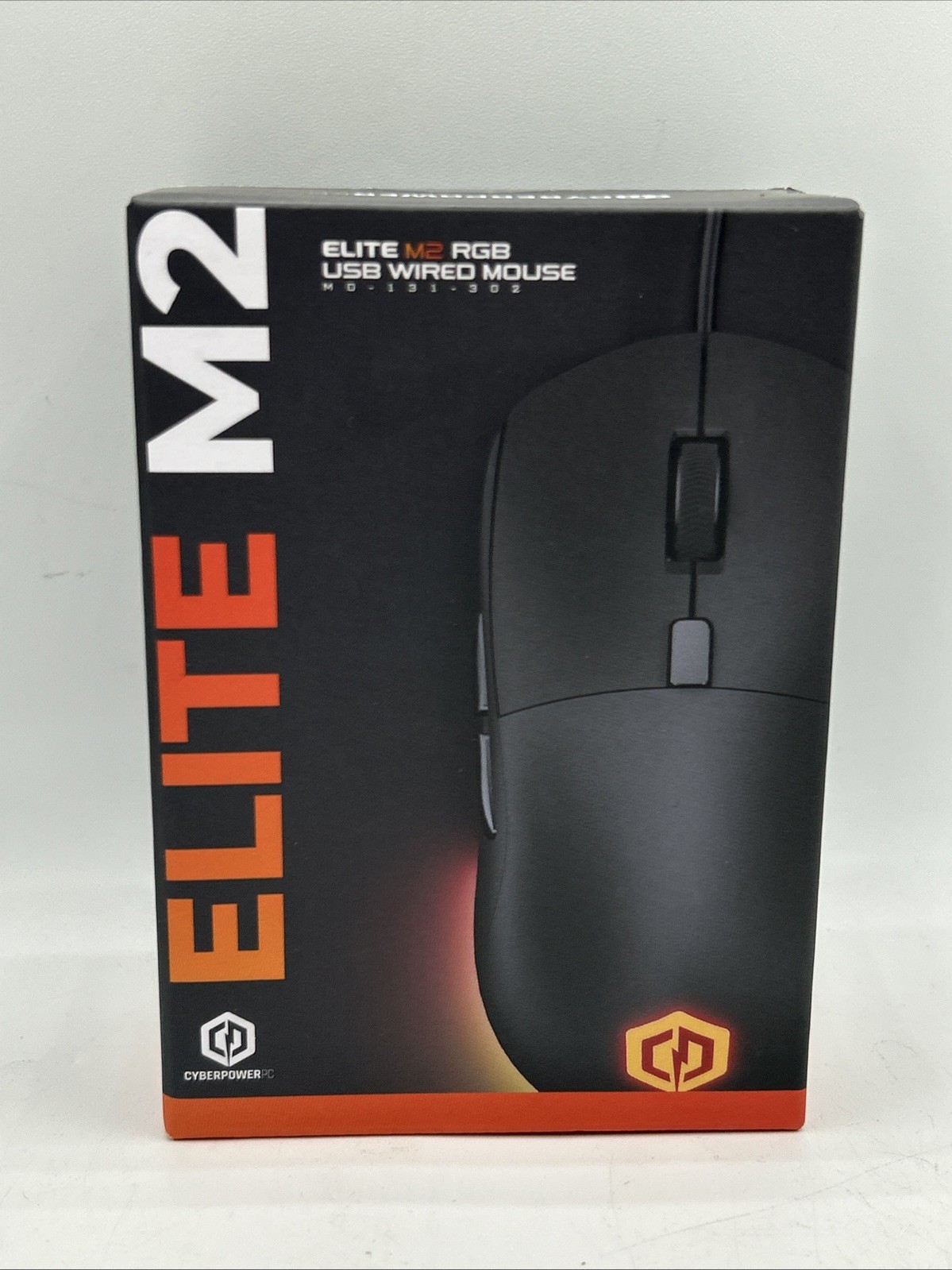 CyberPowerPC Elite M2 RGB USB Wired Gaming Mouse Black MO-131-302 7200 DPI New