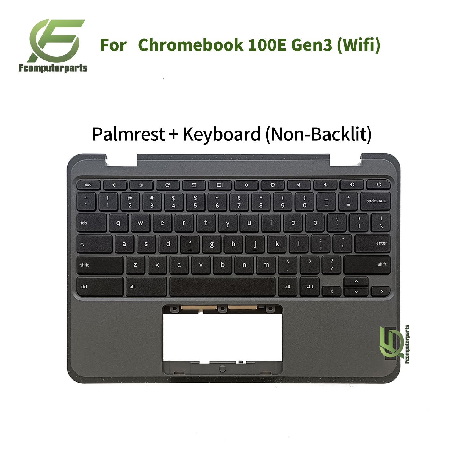 New For Lenovo 100e Chromebook Gen 3 82UY Black Palmrest US Keyboard 5M11H52901
