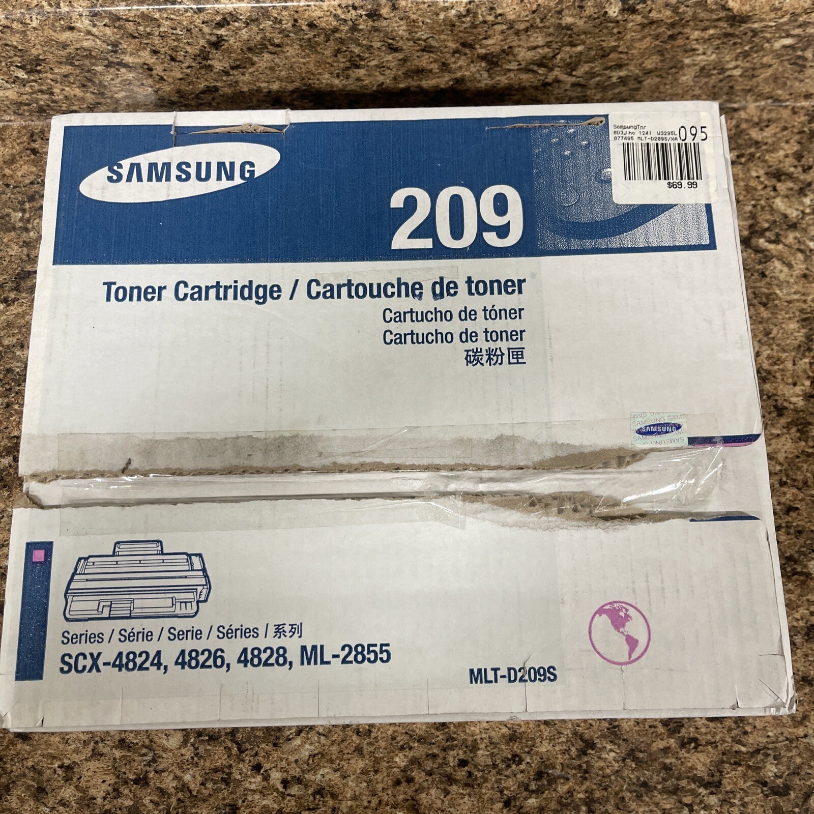 MLTD209SXAA SAMSUNG 209S TONER CART BLACK 2K Open Box