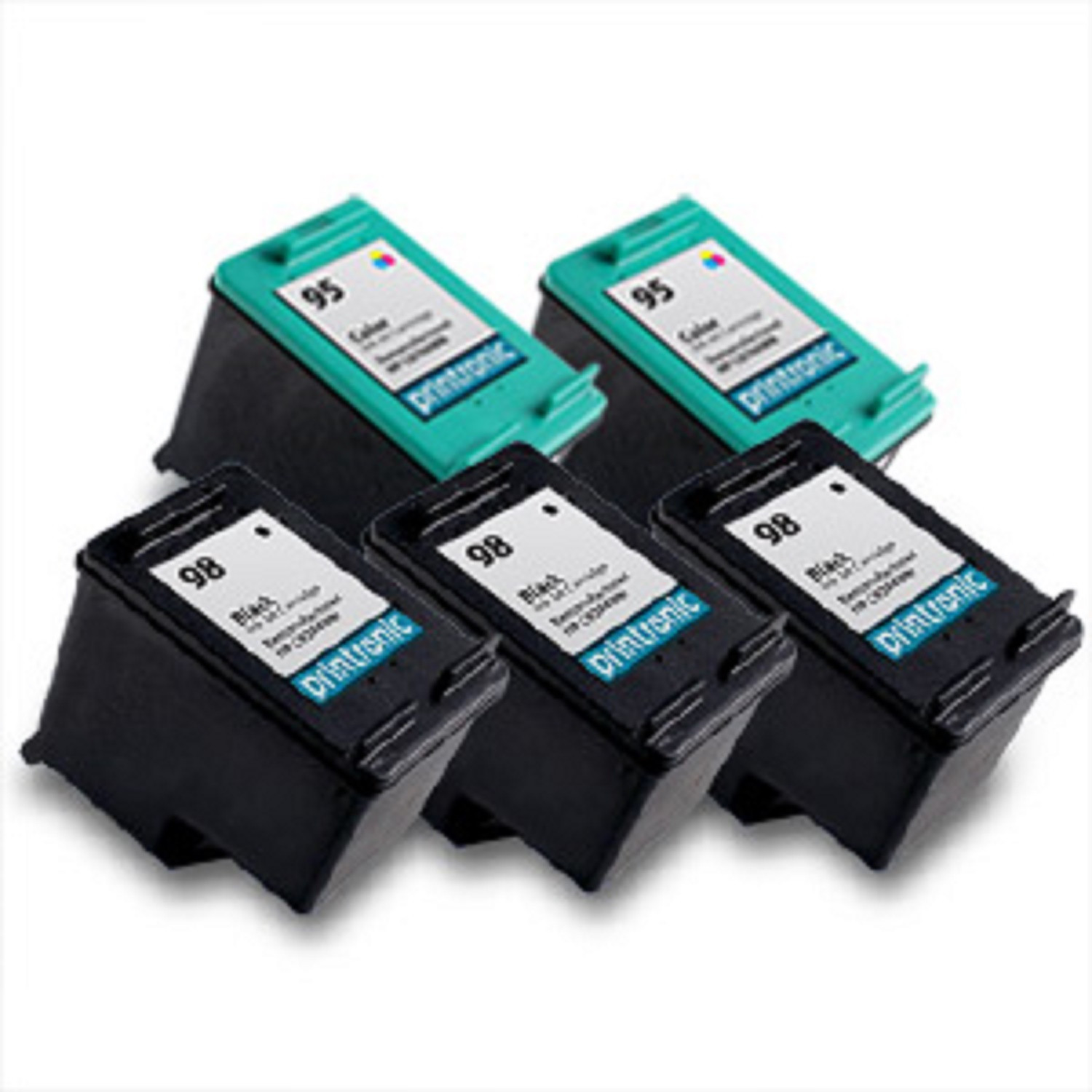 5PK HP 98 95 Ink Cartridge C9364WN C8766WN for DesignJet 5940 DeskJet 5940xi